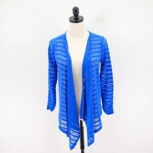 Rafaella Royal Blue‎ Knit Open Cardigan Sweater Small